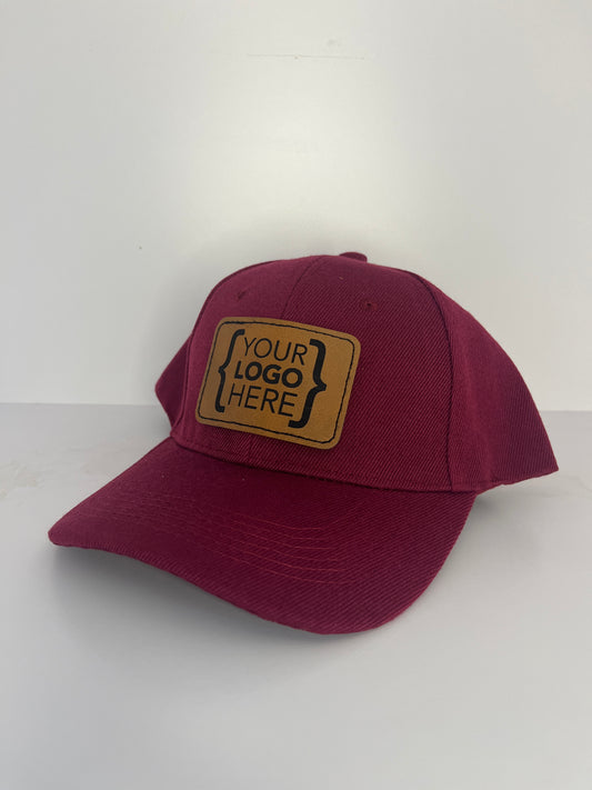 Custom Leather Patch Hat